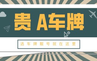 光天！贵阳市办车牌靓号怎么选择“族务金”